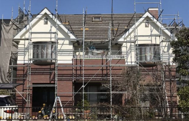 鎌倉市　N様邸　外壁塗装　屋根塗装　フッ素塗料　コーキング工事