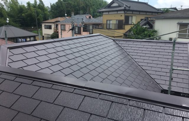 三浦市にて屋根塗装工事！