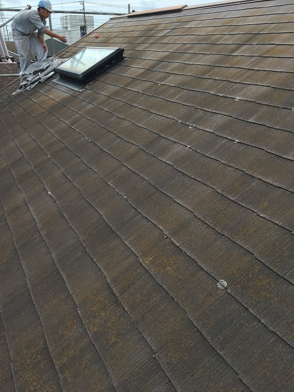 神奈川県三浦市　屋根塗装　天窓修理　雨漏り　事前調査