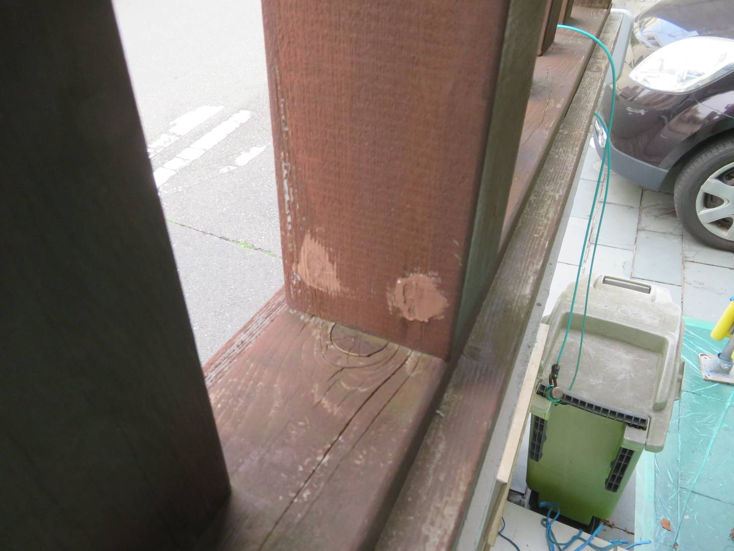 神奈川県逗子市　外壁塗装工事　造作フェンスのシーリング処理