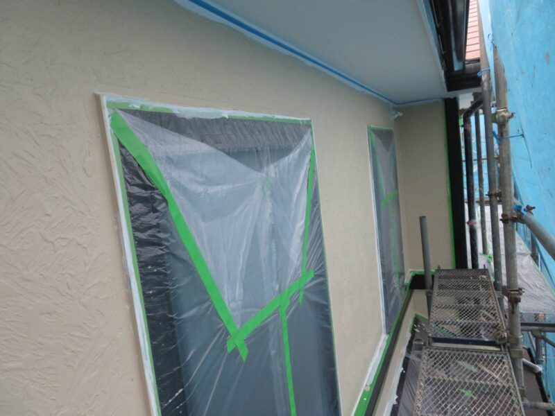 神奈川県三浦市　屋根・外壁塗装工事　養生の時の注意点