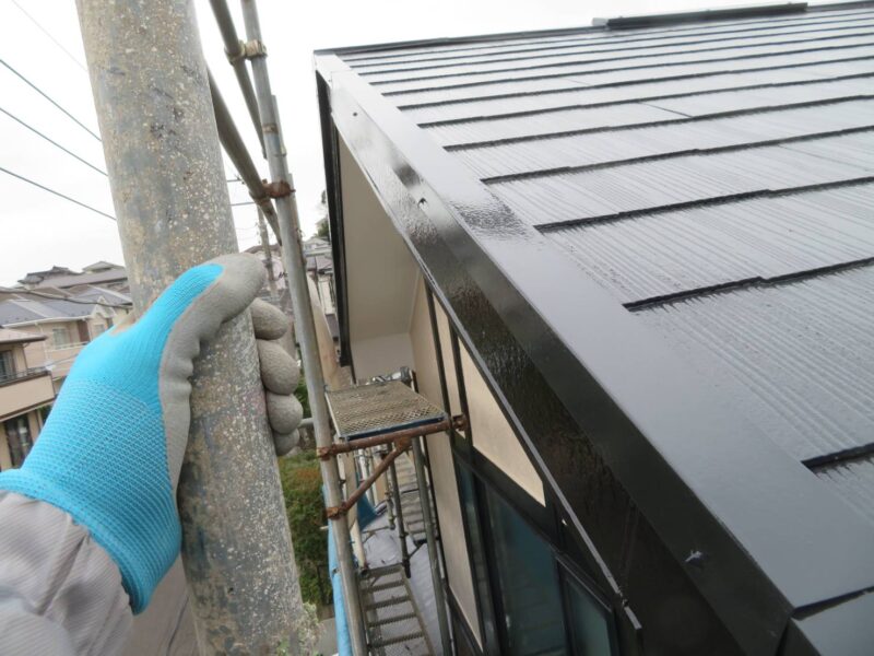 神奈川県三浦市　屋根・外壁塗装工事　破風板のメンテナンス