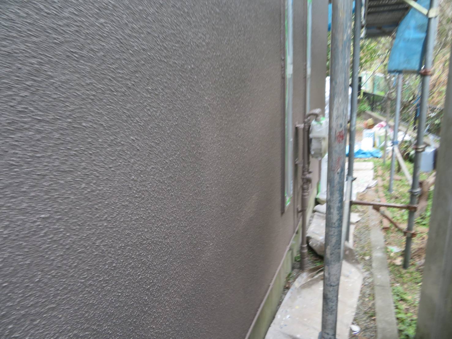 神奈川県三浦市　屋根・外壁塗装工事　足場の設置について