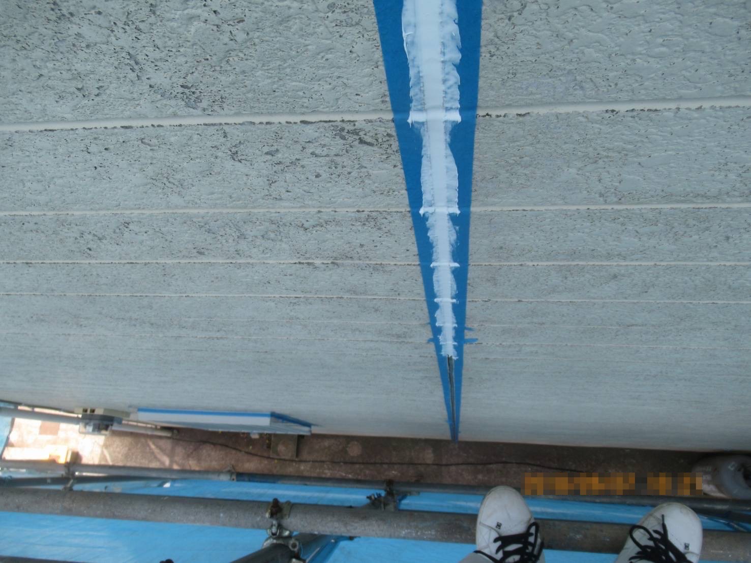 神奈川県横浜市　屋根・外壁塗装工事　サイディング目地のコーキング打ち替え
