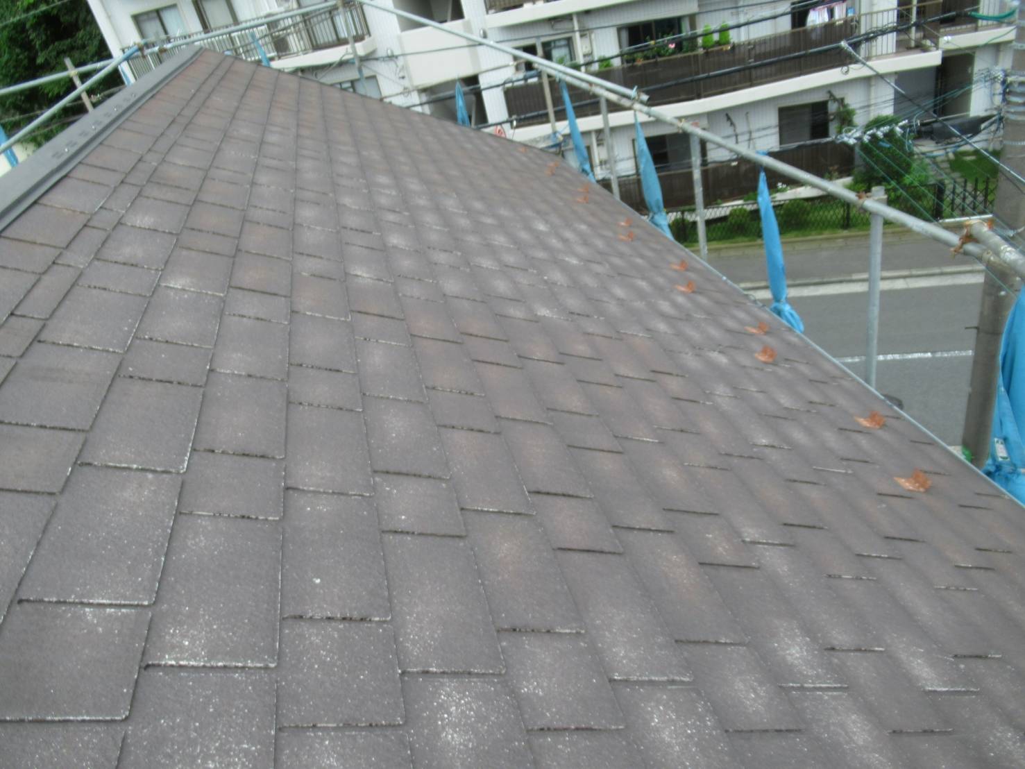 神奈川県横須賀市　屋根・外壁塗装工事　屋根材の剥がれは差し替えで補修できます！