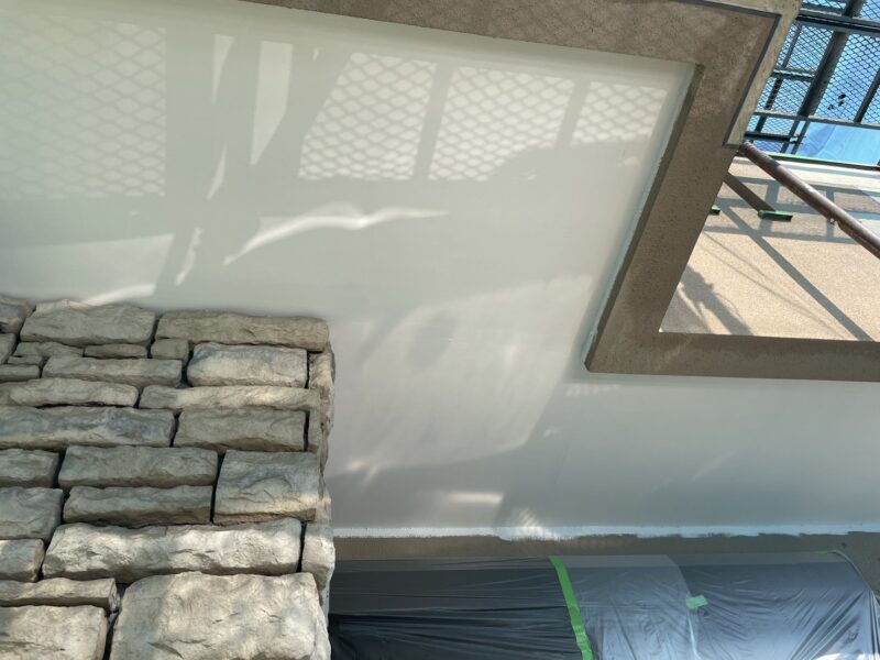 神奈川県横浜市　I様邸　屋根・外壁塗装工事　付帯部　軒天井の塗装を行いました！