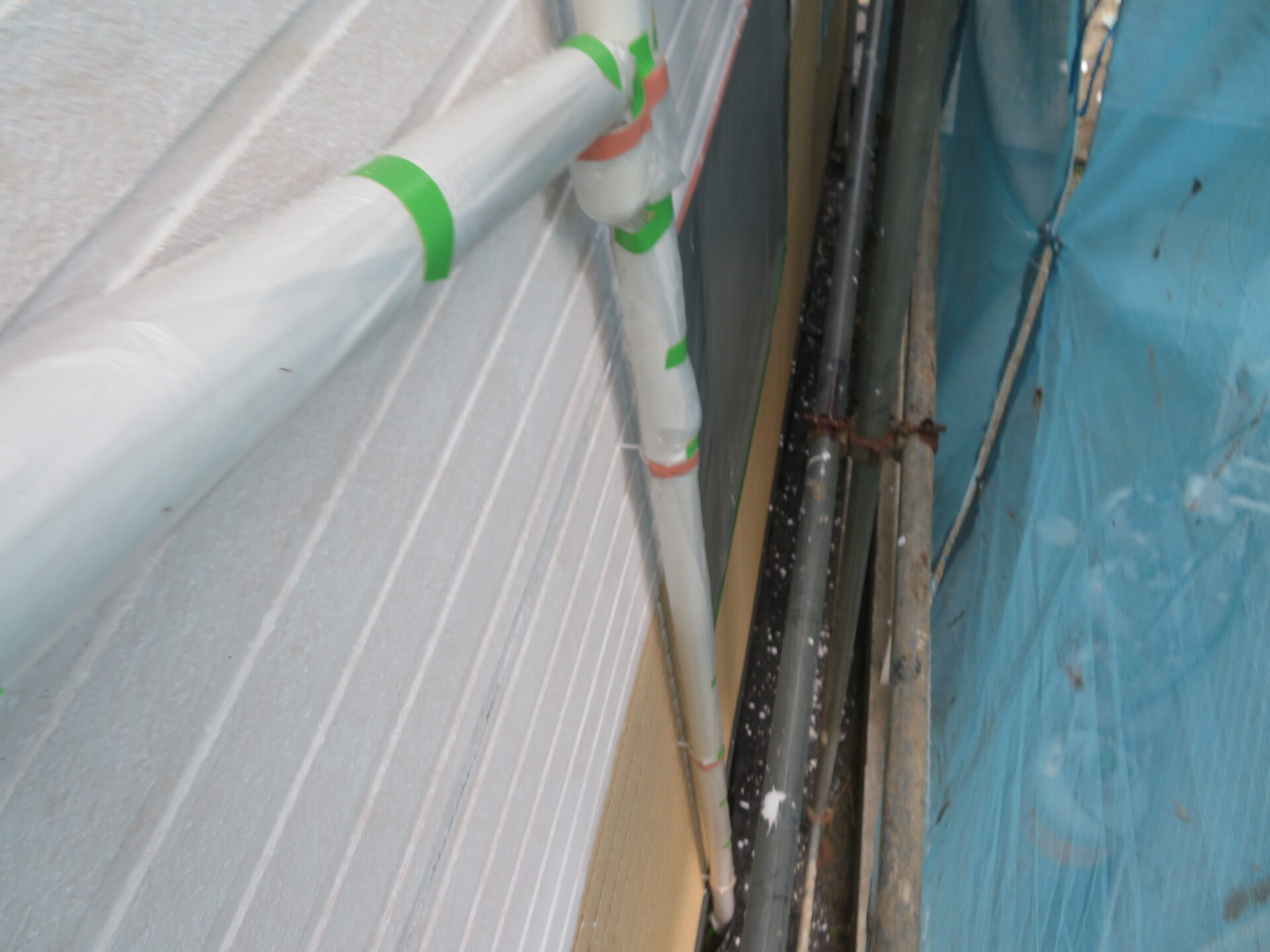 神奈川県鎌倉市　F様邸　屋根塗装・外壁塗装工事　工事の品質に関わる現場養生